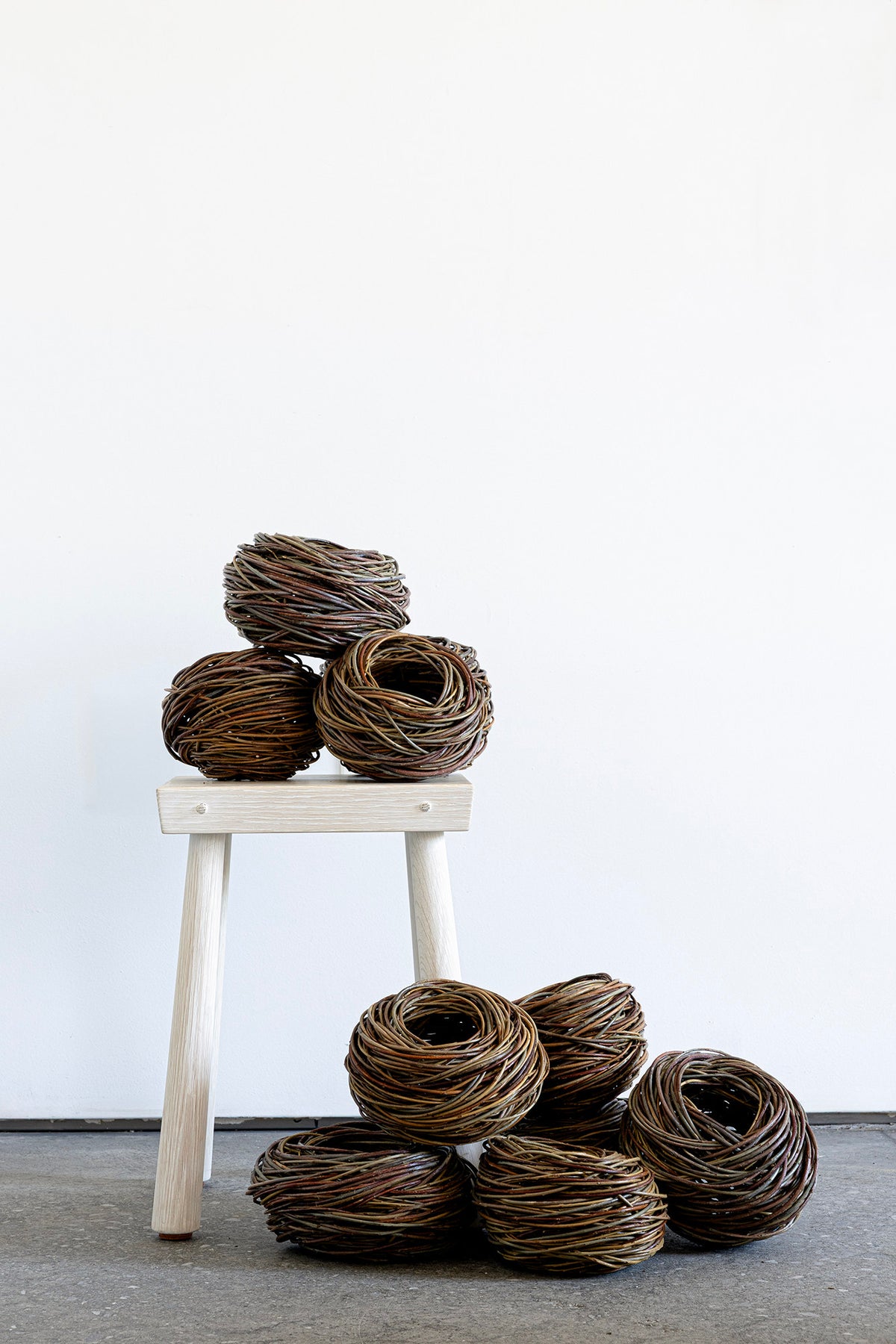 Sue Kirk | Pebble Baskets (Nests made from Willow)