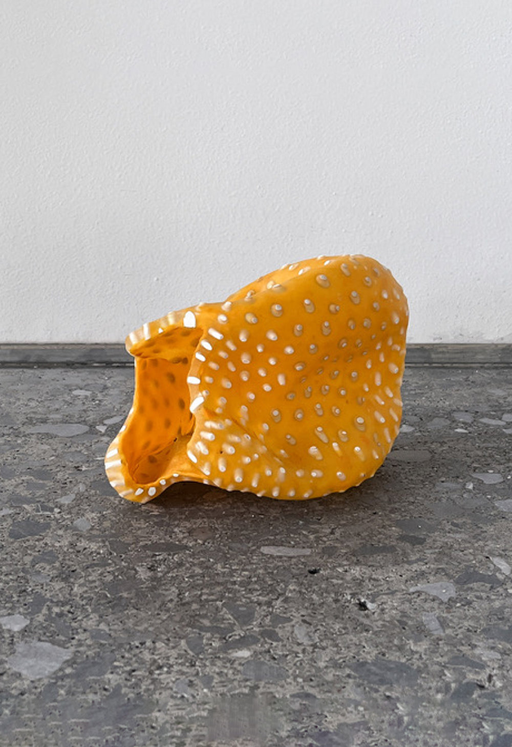 Ellis Dulchin Crumpled Granulare White on Saffron I