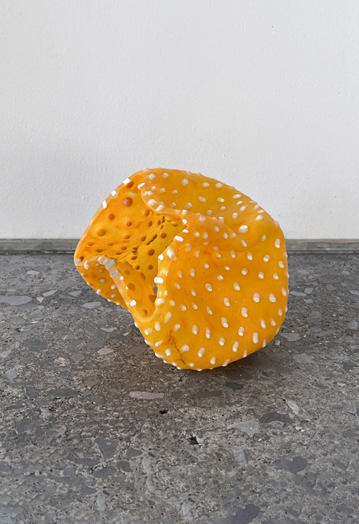 Ellis Dulchin Crumpled Granulare White on Saffron I
