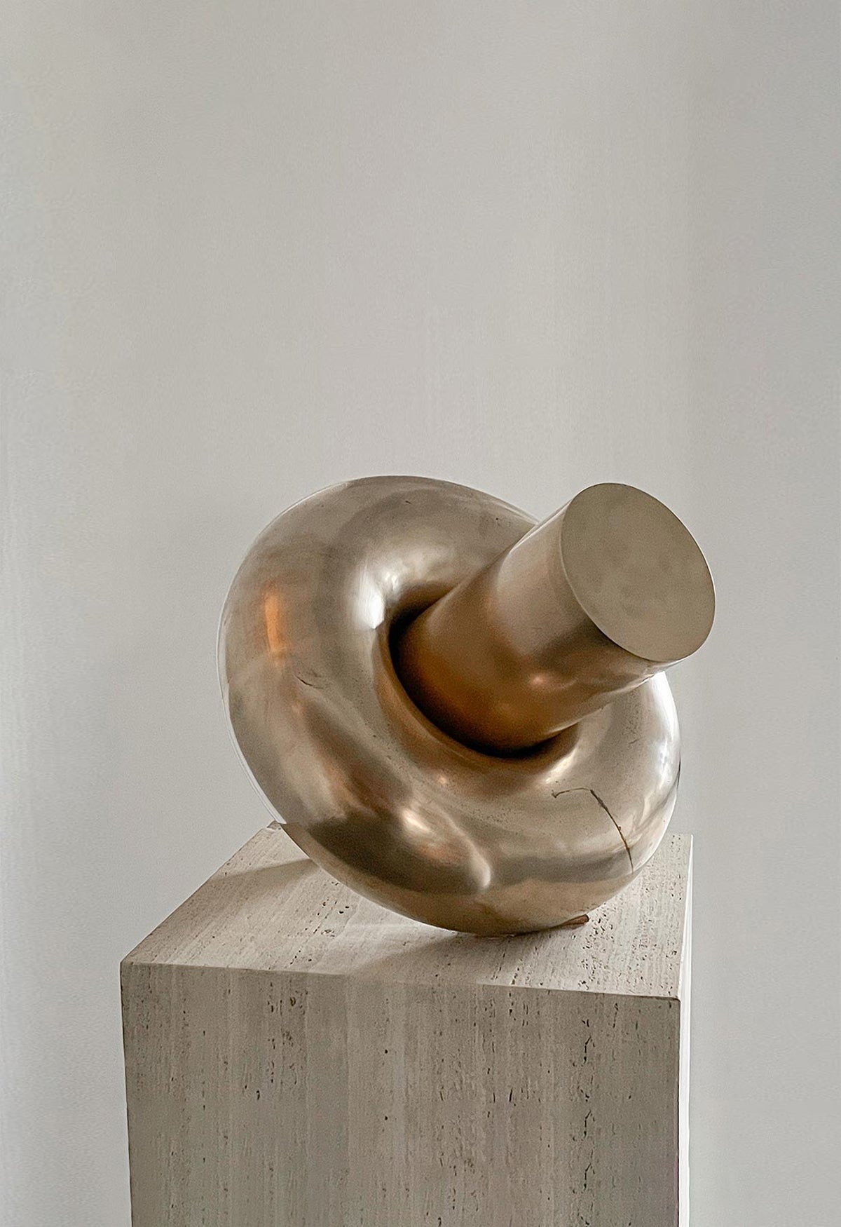 Joshua Vogel Cast Axle on Limestone Base