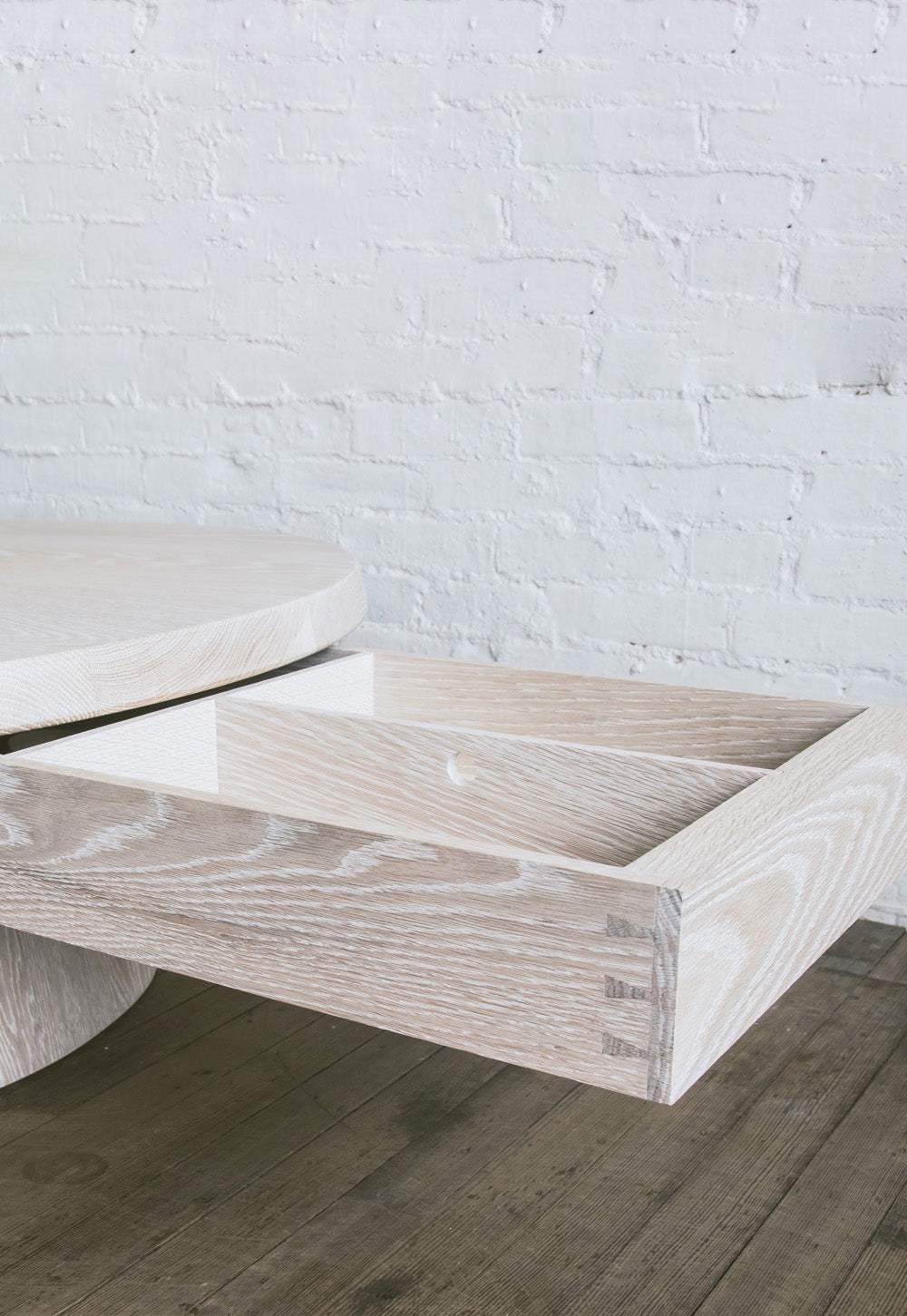 Stave Coffee Table with Drawer